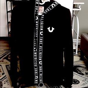 black true religion hoodie